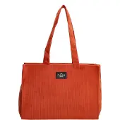 Charm London Corduroy Ribstof Shopper Forestdale Brique