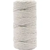 Vaessen creative Macrame Touw - Lichtgrijs - 3mmx100m