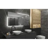 Gliss Design Melite spiegel met LED-verlichting met verwarming 140x70cm
