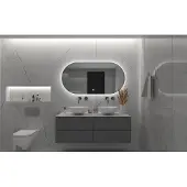 Gliss Design Orion spiegel horizontaal met LED-verlichting en verwarming 120x70cm