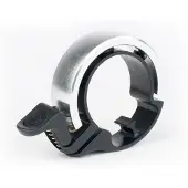 Knog Oi Bell aluminium fietsbel groot/31,8 mm zilver