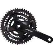 Shimano Crankstel - 6/7/8 speed - Tourney FC-TY501 - Met 175mm crankarm - 48x38x28T - Zwart