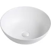 Guido Gusto Waskom Luisa 41x41x15cm mat wit inclusief afvoerplug