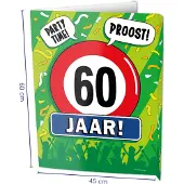 Paper Dreams Window Signs - 60 Jaar Multi multi Karton