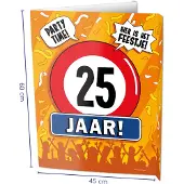 Paper Dreams Window Signs - 25 Jaar Multi multi Karton