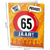 Paper Dreams Window Signs - 65 Jaar Multi multi Karton