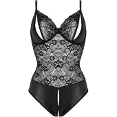 Christine le Duc - Wetlook Body Vesper - L/XL - Zwart