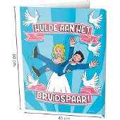 Paper Dreams Raambord Hulde Aan Het Bruidspaar (60x45cm)