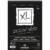 Canson tekenblok XL 150g/m² ft A3, 40 vel, zwart 5 stuks