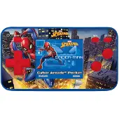 Marvel SpiderMan Draagbare spelconsole Cyber Arcade Pocket - kleuren LCD-scherm 1.8'' 150 spelletjes waarvan 10 exclusieve SpiderMan games