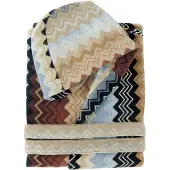 Missoni Badjas Unisex Giacomo Hooded Black Multicolor-M