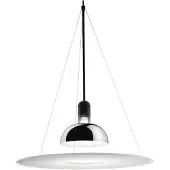 Flos Hanglampe , FRISBI, dimbare, Wit, Woonkamer, Kunststof, Designer