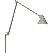 Louis Poulsen NJP wandlamp lange arm Lichtgrijs