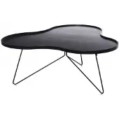 Swedese Flower mono tafel 62 x 66cm H39 cm Es zwart glanzend