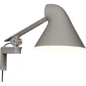 Louis Poulsen Wandlampe , NJP, Grijs, Woonkamer, Metaal, Designer