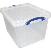 Really Useful Box opbergdoos 40 l, nestbaar, transparant 3 stuks