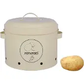 Esschert Design 4 authentieke voorraadblikken: uien, knoflook, aardappelen en composter