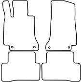 TCP Automatten | Mattenset Mercedes C Klasse - W205 modellen - 2014 - 2021
