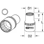 Ks Tools 911.1574 Steeksleutelelement