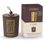 Esteban Cedar decoratieve geurkaars navulbaar