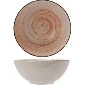 COSY&TRENDY ​Cosy & Trendy Kom Sintra Terracotta Ø 16 cm - Aardewerken Kom met Uniek Spiraalpatroon - Ideaal voor Soepen, Salades en Desserts - Vaatwasserbestendig​
