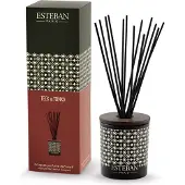 Esteban Decoratief parfumboeket met Teak en Tonka navulling 100 ml