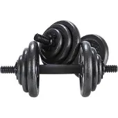 OPTI Gietijzeren Halterset - 20kg Verstelbare Dumbbell Set 2x10 kg