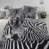 Papillon Dekbedovertrek Zita - zwart 240x200/220cm