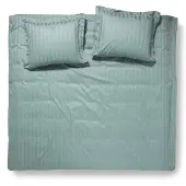 Damai Dekbedovertrek Linea Green Mist Satijn-200 x 200 / 220 cm | 2-Persoons
