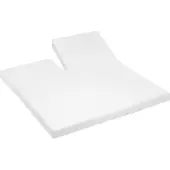 Cinderella Split Topper Hoeslaken White (Jersey)-180 x 200/210 cm