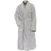 Linnick Pure Badjas Velours - light grey - S