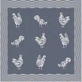 DDDDD Theedoek Goodmorning 60x65cm Blue Blauw blauw Katoen Thee- en
