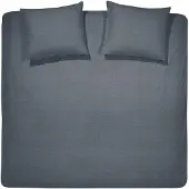 Cinderella Dekbedovertrek Lyn Anthracite Katoen-260 x 200 / 220 cm | Extra Breed