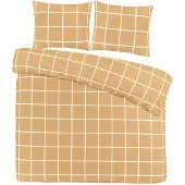 Day dream Dekbedovertrek Katoen Big Check - beige 140x200/220cm