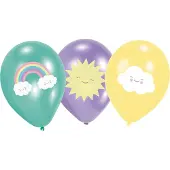 Amscan - 6 latex klein wolkje ballonnen