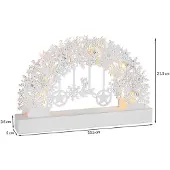 Monzana LED Kerstversiering Boog Wit