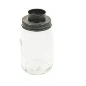 Housevitamin HV Theelicht Pot - Zwart-8x8x15 cm