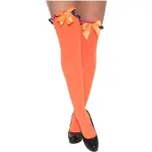 Haza Kousen oranje met strik rood/wit/blauw
