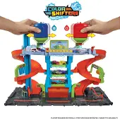 Mattel autowasstraat met kleurveranderende functie, inclusief 1 speelgoedauto