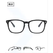 BLU Computerbril - Blauw licht bril - Blue Light Glasses - Lichtgewicht Unisex Bril - Zwart
