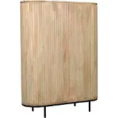 LivingFurn dressoir noor natural 115cm mangohout / gecoat staal