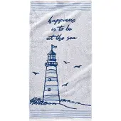 Bonprix Handdoek met vuurtoren maat set van 2 handdoeken 50/100 cm