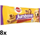 Pedigree 8x - Jumbone Medium Rund & Gevogelte - Hondensnacks - 180 g