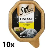 Sheba 10x - Finesse Mousse Kip - Kattenvoer Natvoer - 85 g