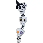 Happy pet Halloween Flostouw met schedels