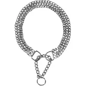 Trixie HALSBAND HOND HALF-SLIP KETTING MET 2 RIJEN