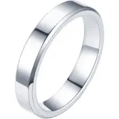 LGT JWLS LGT Jewels smalle stalen ring Zilverkleurig 4mm-15mm