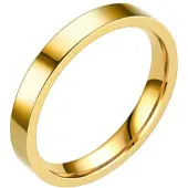 LGT JWLS LGT Jewels smalle stalen ring Goudkleurig 3mm-18mm
