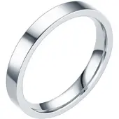 LGT JWLS LGT Jewels smalle stalen ring Zilverkleurig 3mm-15mm