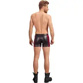 NEK - herenboxer met rits - rood inzetstuk - zwart - XL